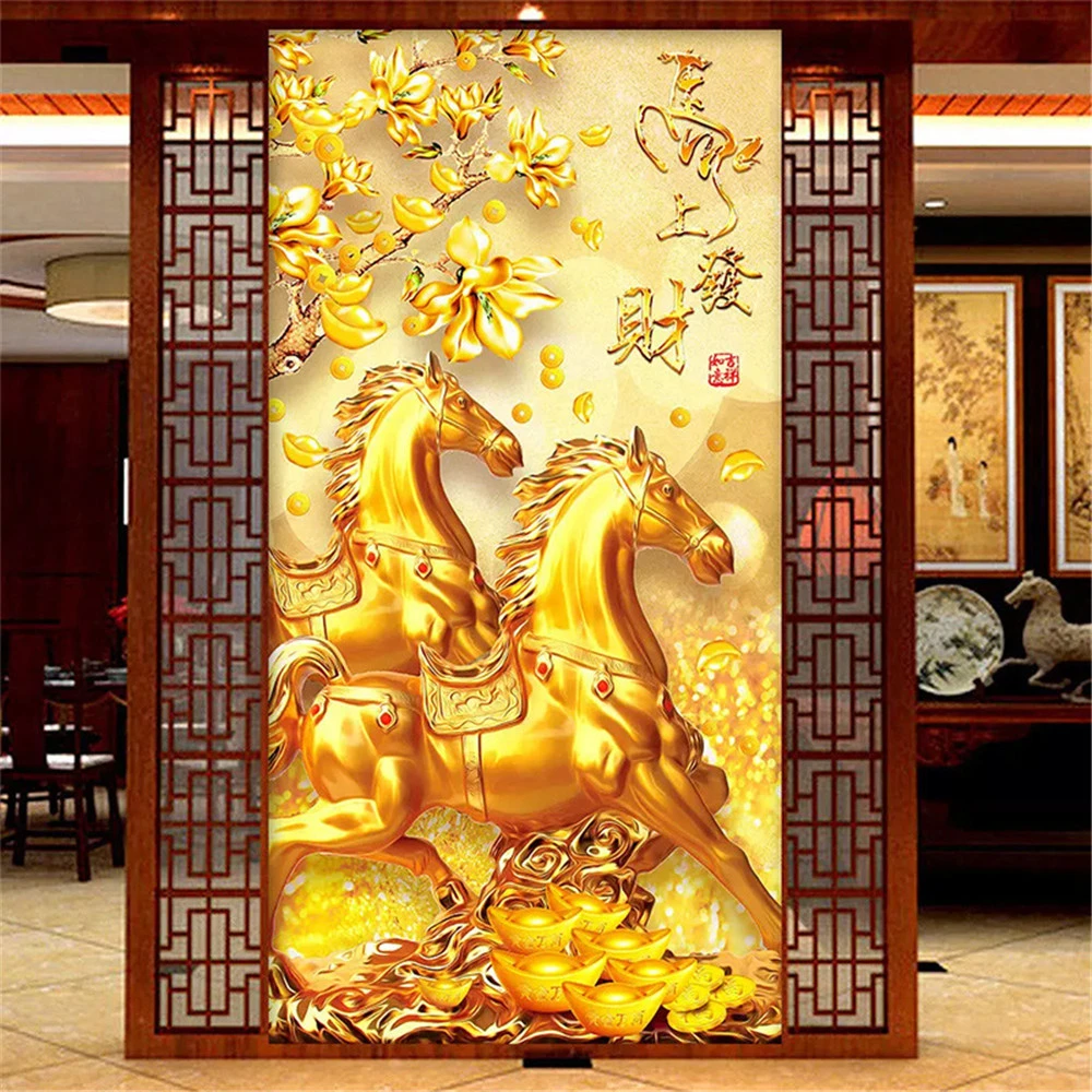 RAILONCH Golden Horse Diamond Embroidery Diamond Painting Full Round/Square Drill Diamond Mosaic Cross Stitch Christmas Gifts
RAILONCH Golden Horse Diamond Embroidery Diamond Painting Full Round/Square Drill Diamond Mosaic Cross Stitch Christmas Gifts