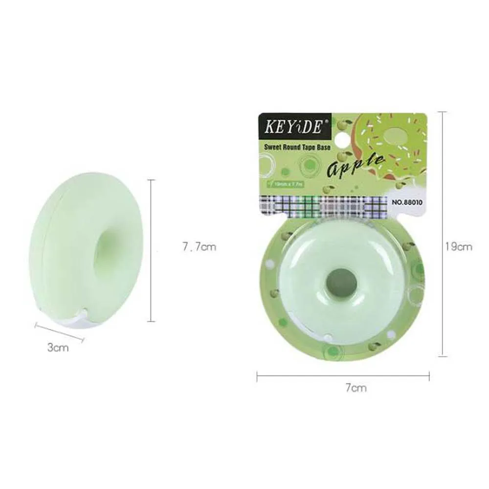 Candy Color Masking Tape Cutter Design Of Love Heart/Donut Shape Tape Cutter Office Tape Dispenser School Supply
Candy Color Masking Tape Cutter Design Of Love Heart/Donut Shape Tape Cutter Office Tape Dispenser School Supply