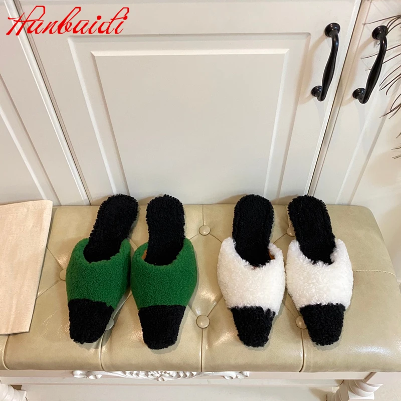 Autumn Winter Women Home Slippers Wool Fur Warm Slip on Flats Slides Mixed Colors Designer Shoes Indoor Flip Flops Size 35-41
Autumn Winter Women Home Slippers Wool Fur Warm Slip on Flats Slides Mixed Colors Designer Shoes Indoor Flip Flops Size 35-41