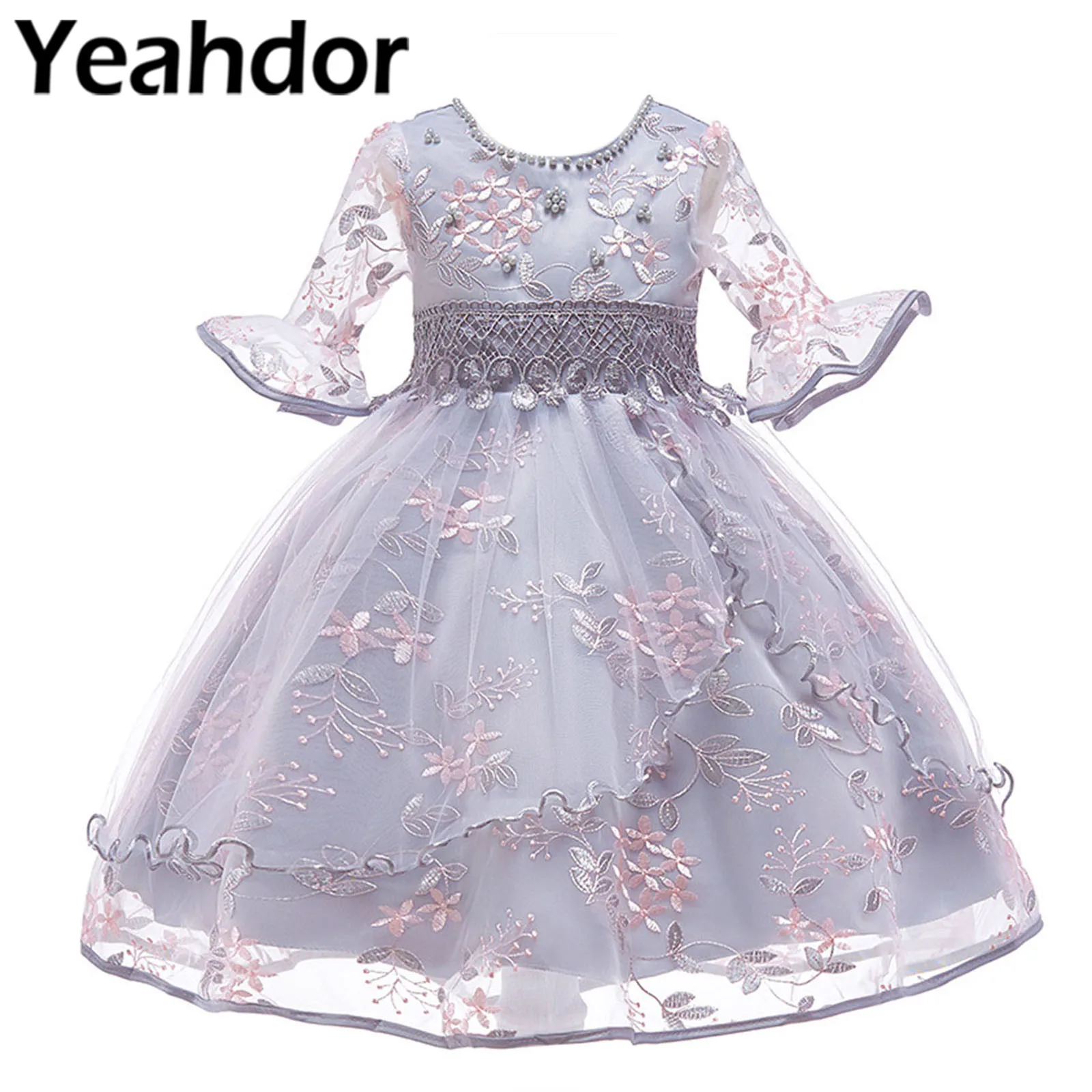 Kids Girls See-through Mesh Flared Half Sleeve Floral Lace Dress for Birthday Party Wear Pageant Wedding Flower Girl Dresses
Kids Girls See-through Mesh Flared Half Sleeve Floral Lace Dress for Birthday Party Wear Pageant Wedding Flower Girl Dresses