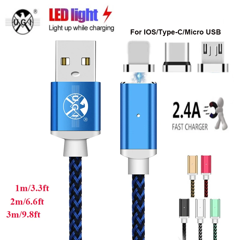 UGI Magnetic Cable 2.4A Braided Nylon Fast USB Charger Cord Type C USB C Charging Cable For Samsung Xiaomi RedMi Oneplus OPPO
UGI Magnetic Cable 2.4A Braided Nylon Fast USB Charger Cord Type C USB C Charging Cable For Samsung Xiaomi RedMi Oneplus OPPO