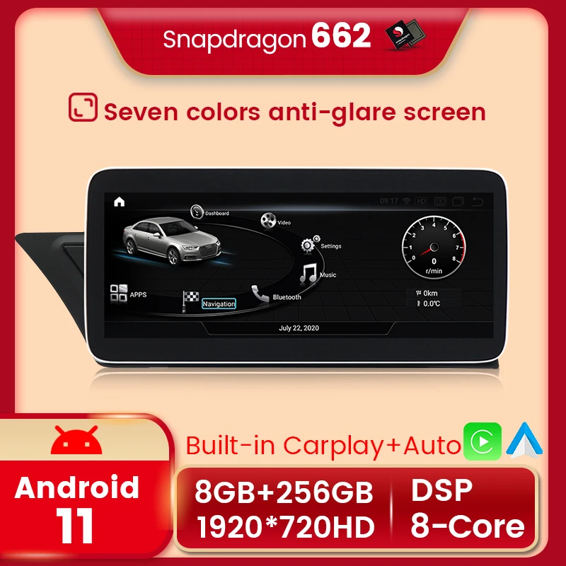 Автомобильный мультимедийный проигрыватель, экран 12,3 дюйма, Qualcomm Snapdragon 662, HD, Audi, подходит для Audi A4L B8 A5 2009-2016
Автомобильный мультимедийный проигрыватель, экран 12,3 дюйма, Qualcomm Snapdragon 662, HD, Audi, подходит для Audi A4L B8 A5 2009-2016