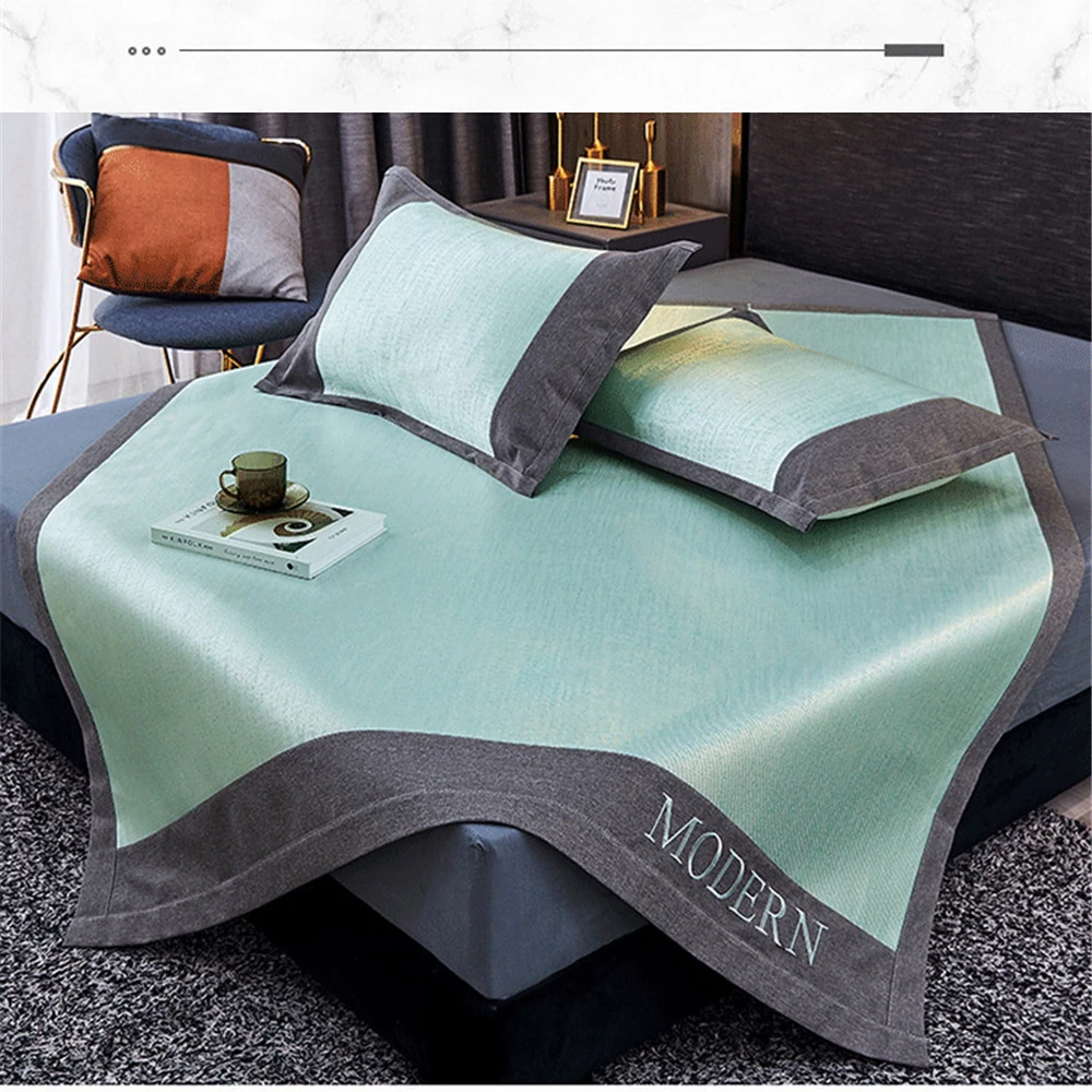 ADOREHOUSE Cooling Fiber Bedding Set Washable Fitted Summer Bed Mat Set Breathable Flat Bedding Mat Pillowcases
ADOREHOUSE Cooling Fiber Bedding Set Washable Fitted Summer Bed Mat Set Breathable Flat Bedding Mat Pillowcases