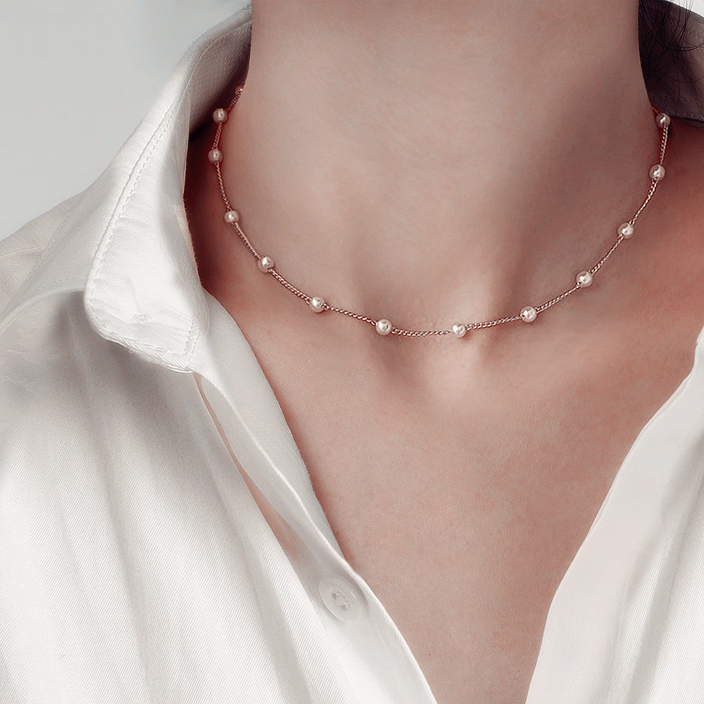 New Beads Women's Neck Chain Kpop Pearl Choker Necklace Gold Color Goth Chocker Jewelry On The Neck Pendant 2021 Collar For Girl
New Beads Women's Neck Chain Kpop Pearl Choker Necklace Gold Color Goth Chocker Jewelry On The Neck Pendant 2021 Collar For Girl