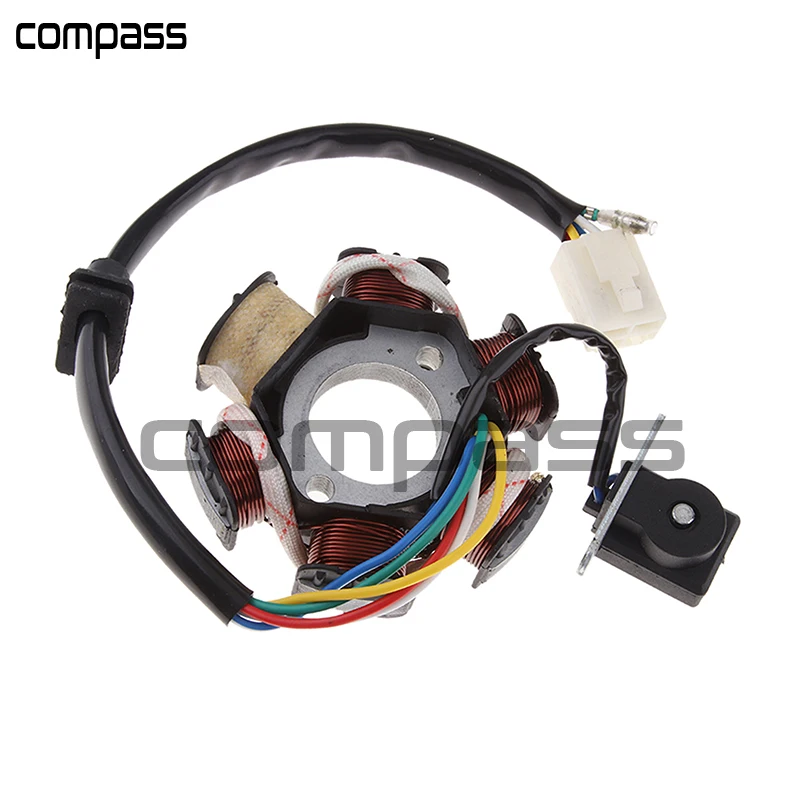 6 Coil Pole Magneto Flywheel Stator for 110 125cc PIT Quad Dirt Bike Buggy 
6 Coil Pole Magneto Flywheel Stator for 110 125cc PIT Quad Dirt Bike Buggy