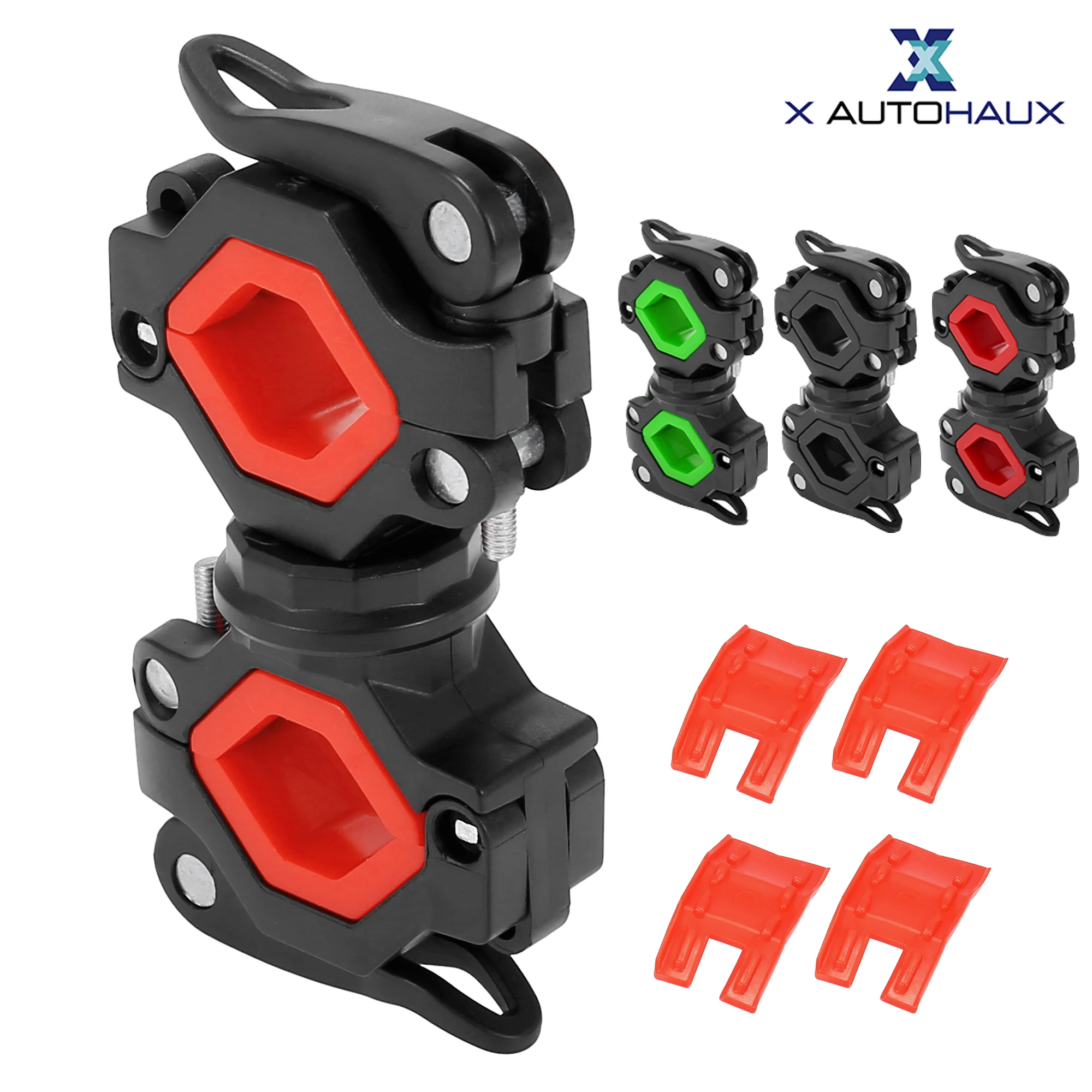 X Autohaux 360 Degree Rotatable Universal Bicycle Flashlight Clip Clamp Mount Holder Bike Handlebar Bracket Fit 20-35mm Diameter
X Autohaux 360 Degree Rotatable Universal Bicycle Flashlight Clip Clamp Mount Holder Bike Handlebar Bracket Fit 20-35mm Diameter