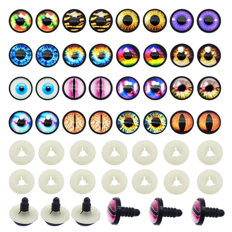 Julie Wang 8 Pairs 16mm Glass Cat Animal Safety Eyes Buttons With Washer For Toy Doll Eyeball Jewelry Making Sewing Accessory
Julie Wang 8 Pairs 16mm Glass Cat Animal Safety Eyes Buttons With Washer For Toy Doll Eyeball Jewelry Making Sewing Accessory