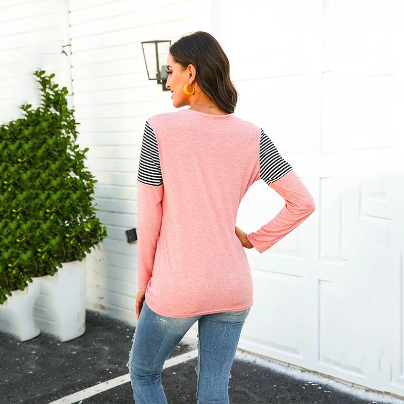 Plus Size Women Tshirt Striped Leopard Patchwork T-shirt Autumn Thin Long Sleeve O Neck Casual Loose Female Streetwear Tee Tops
Plus Size Women Tshirt Striped Leopard Patchwork T-shirt Autumn Thin Long Sleeve O Neck Casual Loose Female Streetwear Tee Tops