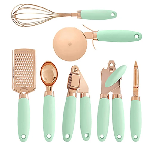 7 Pc Kitchen Gadget Set Copper Coated Stainless Steel Utensils With Soft Contact Black Handles Kitchen Gadget Set Household Tool
7 Pc Kitchen Gadget Set Copper Coated Stainless Steel Utensils With Soft Contact Black Handles Kitchen Gadget Set Household Tool
