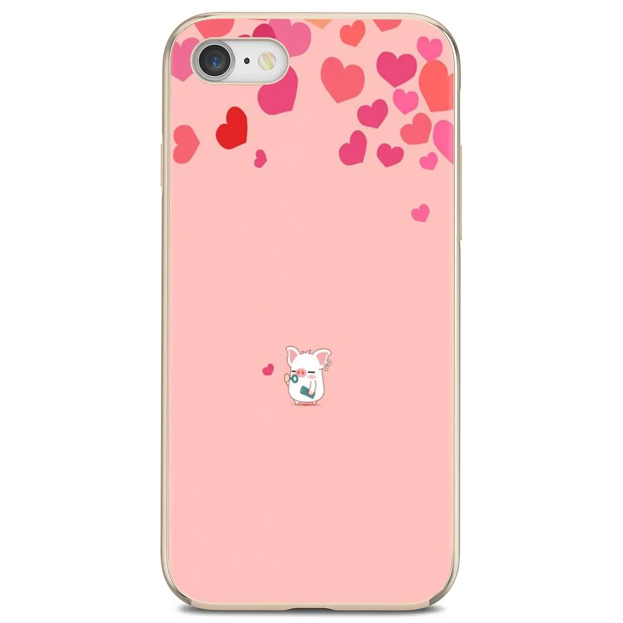 Дешевый силиконовый чехол для телефона забавный мультяшный Розовый Свинья Huawei P8