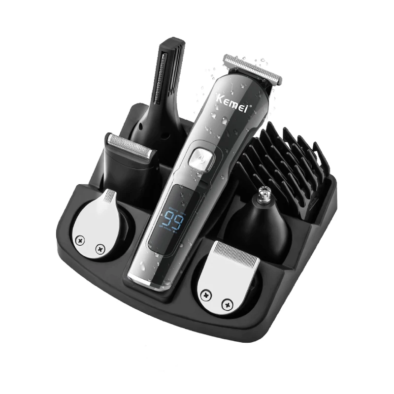Kemei Professional Hair Trimmer Waterproof 6 in 1 Hair Clipper Electric Hair Cutting Machine Beard trimer Body Men Haircut
Kemei Professional Hair Trimmer Waterproof 6 in 1 Hair Clipper Electric Hair Cutting Machine Beard trimer Body Men Haircut