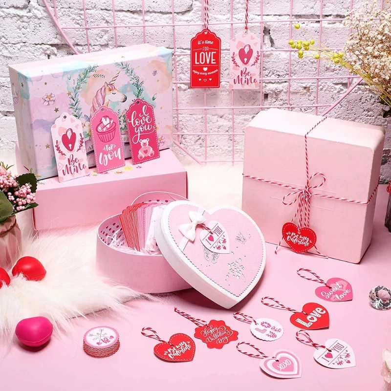 13MC 200Pcs 20 Styles Red Valentines Tags Paper Gift Tags Hang Labels with Twines Lovers Jewelry Wedding Greetings Hang Tags
13MC 200Pcs 20 Styles Red Valentines Tags Paper Gift Tags Hang Labels with Twines Lovers Jewelry Wedding Greetings Hang Tags