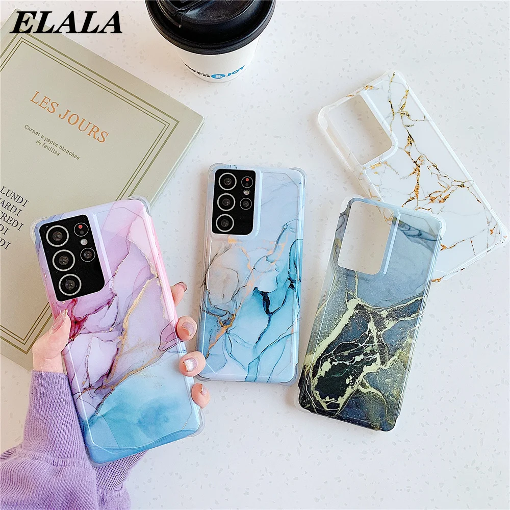 Shockproof Marble Phone Case for Galaxy S21 Plus IMD Back Cover for Sansung S21 Ultra Luxury Airbag Anti-knock Protection Funda
Shockproof Marble Phone Case for Galaxy S21 Plus IMD Back Cover for Sansung S21 Ultra Luxury Airbag Anti-knock Protection Funda