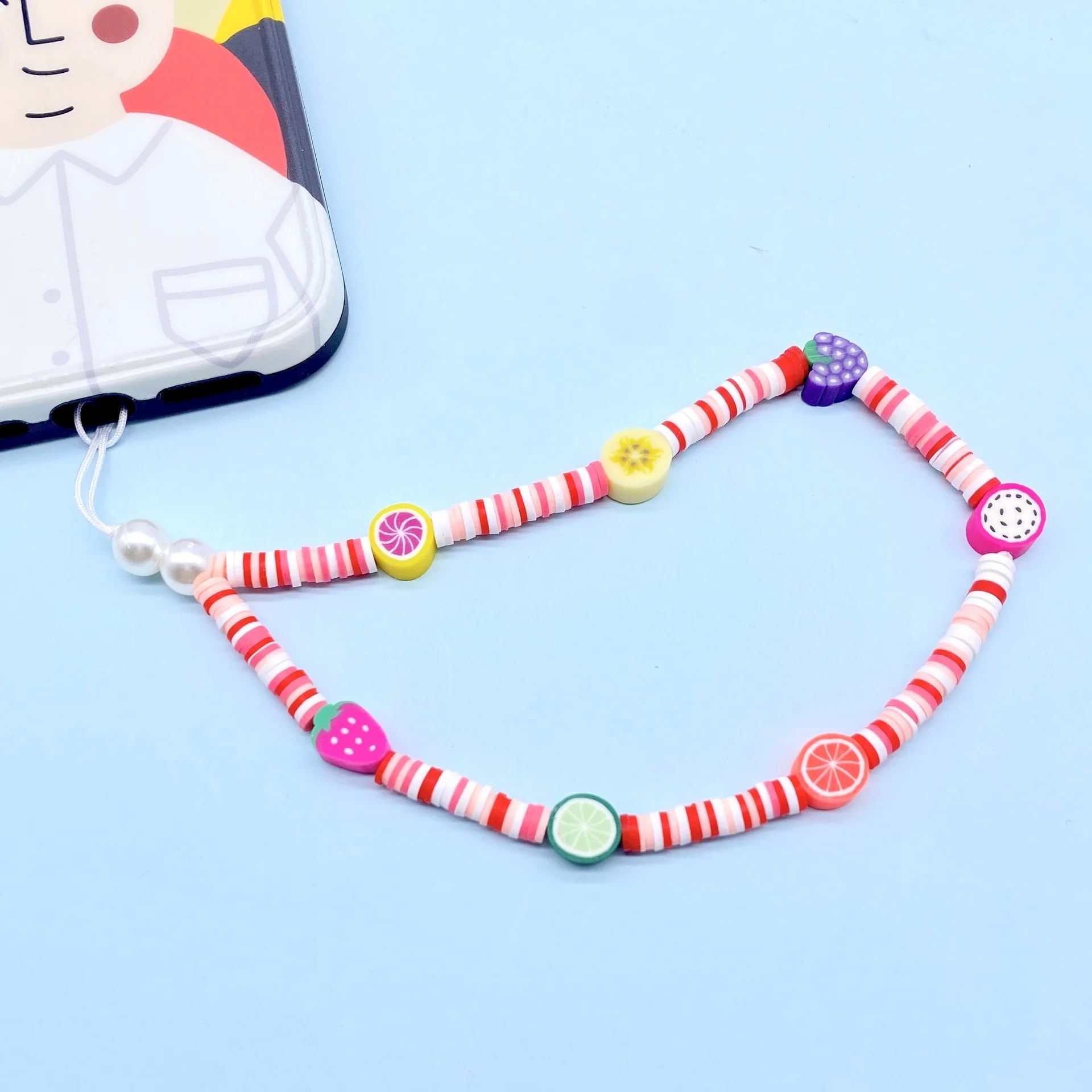 Colorful Fruits Beads Chain Lanyard Strap Cord Anti-lost Mobile Phone Chain Phone Accessories For Women
Colorful Fruits Beads Chain Lanyard Strap Cord Anti-lost Mobile Phone Chain Phone Accessories For Women