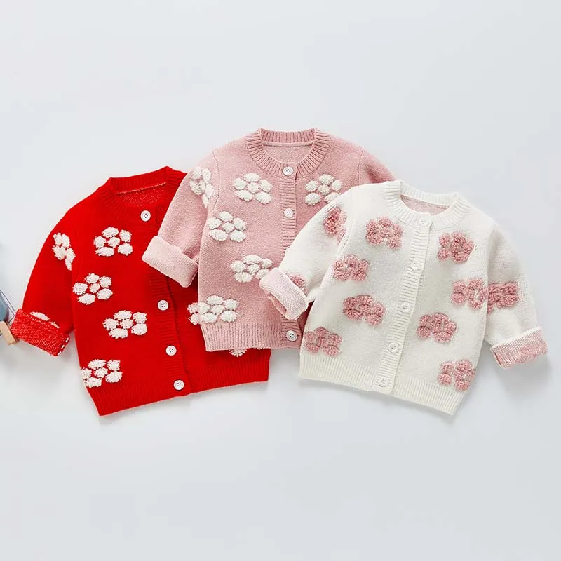 Baby Sweater Knitted Cardigan Jacket Baby Cute Flower Sweater Sweater Coat Girls Cardigan Top Kids Girls Autumn Spring Clothes
Baby Sweater Knitted Cardigan Jacket Baby Cute Flower Sweater Sweater Coat Girls Cardigan Top Kids Girls Autumn Spring Clothes