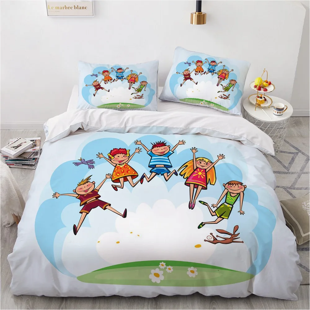 3D Luxury Duvet Cover Set Comforter Bedding Set Double King Queen Double Single Size Pink Cartoon Design Custom Bedclothes
3D Luxury Duvet Cover Set Comforter Bedding Set Double King Queen Double Single Size Pink Cartoon Design Custom Bedclothes