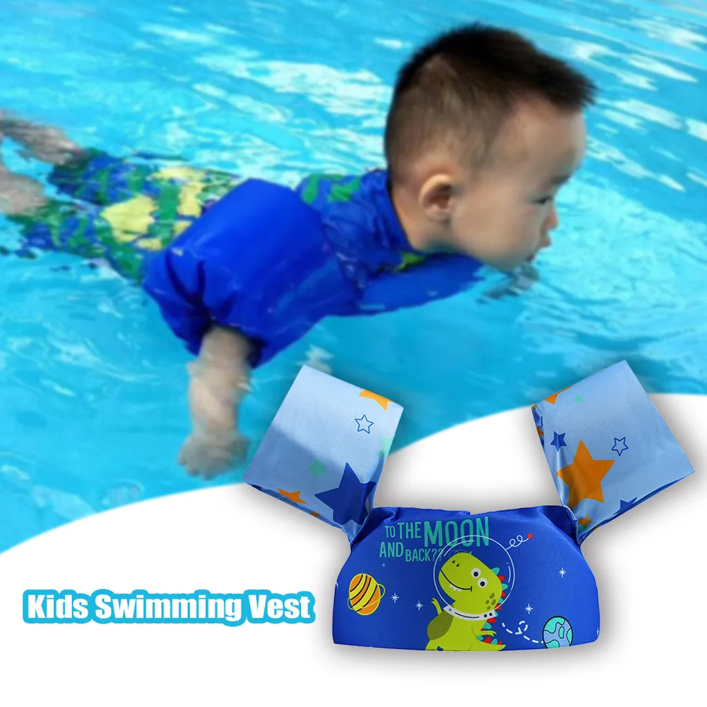 Kids Swim Arm Rings Baby Life Jacket Floating Kids Safety Life Vest Children's Swim Puddle Jumper Arm Rings Vest Kid Life Jacket