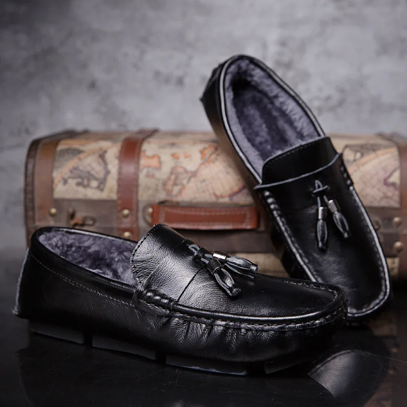 ERRFC New Arrival Luxury Mens Black Casual Loafer Shoes Round Toe Slip On Winter Warm Flats Fashion Trending Tassel Zapatos 45
ERRFC New Arrival Luxury Mens Black Casual Loafer Shoes Round Toe Slip On Winter Warm Flats Fashion Trending Tassel Zapatos 45
