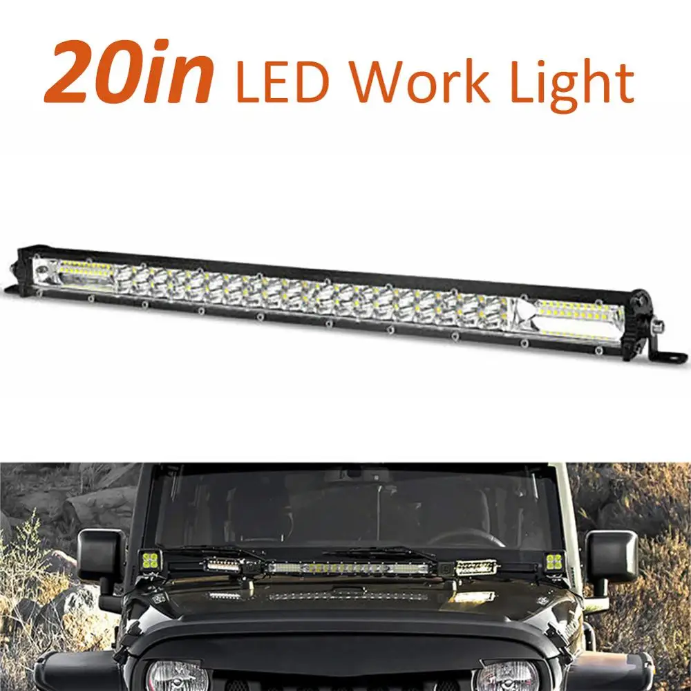 2pcs Truck Light 13" 20" Ultra Slim LED Light Bar Dual Row Spot Flood Combo Fog offroad Light Car lighting for Truck 
2pcs Truck Light 13" 20" Ultra Slim LED Light Bar Dual Row Spot Flood Combo Fog offroad Light Car lighting for Truck
