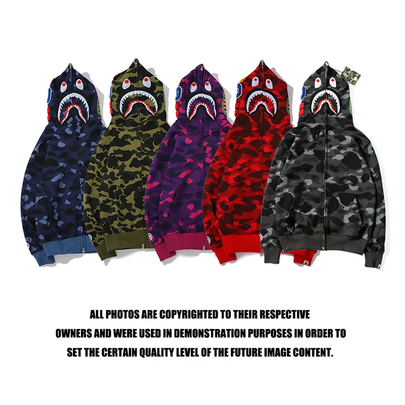 Классическая Толстовка Tide BAPE с головой акулы, синяя, зеленая, фиолетовая, красная, серая, Размеры M ~ 3XL
Классическая Толстовка Tide BAPE с головой акулы, синяя, зеленая, фиолетовая, красная, серая, Размеры M ~ 3XL