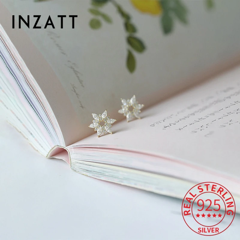 INZATT Real 925 Sterling Silver Full Zircon Snowflake 14K Stud Earrings For Women Fine Jewelry Cute Accessories Drop Shipping
INZATT Real 925 Sterling Silver Full Zircon Snowflake 14K Stud Earrings For Women Fine Jewelry Cute Accessories Drop Shipping