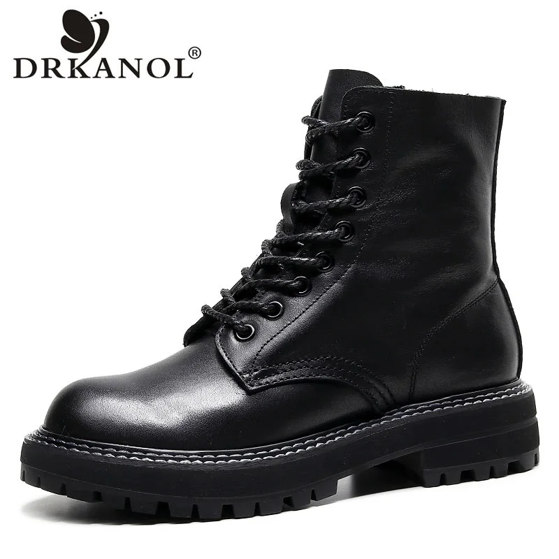 DRKANOL Fashion Women Platform Boots 2022 Autumn Winter Warm Thick Heel Ankle Boots Ladies Genuine Leather Men Boots Big Size
DRKANOL Fashion Women Platform Boots 2022 Autumn Winter Warm Thick Heel Ankle Boots Ladies Genuine Leather Men Boots Big Size
