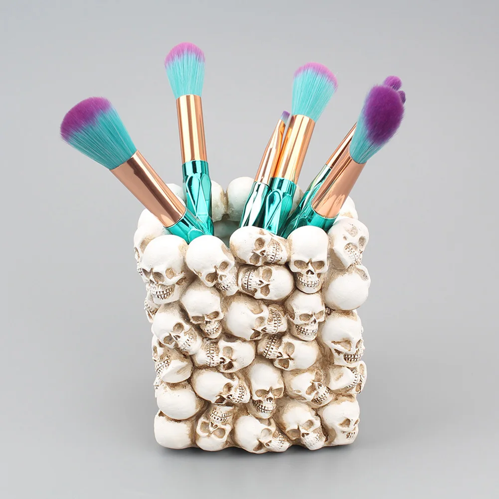 3D Skull Jewelry Storage Box Figurine Skeleton Desk Makeup Pen Holder Flower Pot Creative Table Statue Decoration
3D Skull Jewelry Storage Box Figurine Skeleton Desk Makeup Pen Holder Flower Pot Creative Table Statue Decoration