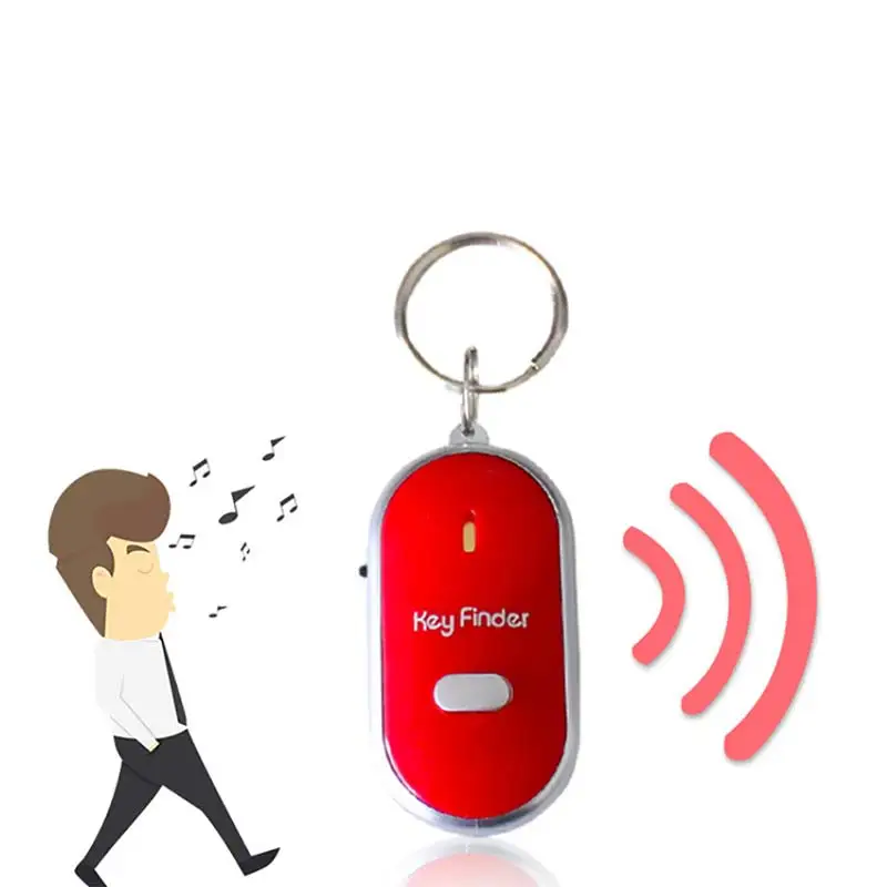 Sound Control Lost Key Finder Locator Keychain LED Light Torch Mini Portable Whistle Key Finder
Sound Control Lost Key Finder Locator Keychain LED Light Torch Mini Portable Whistle Key Finder