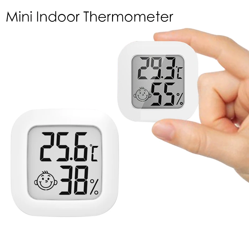 Mini Indoor Thermometer Digital LCD Temperature Sensor Humidity Room Hygrometer Gauge Meter Thermometer Weather Station
Mini Indoor Thermometer Digital LCD Temperature Sensor Humidity Room Hygrometer Gauge Meter Thermometer Weather Station