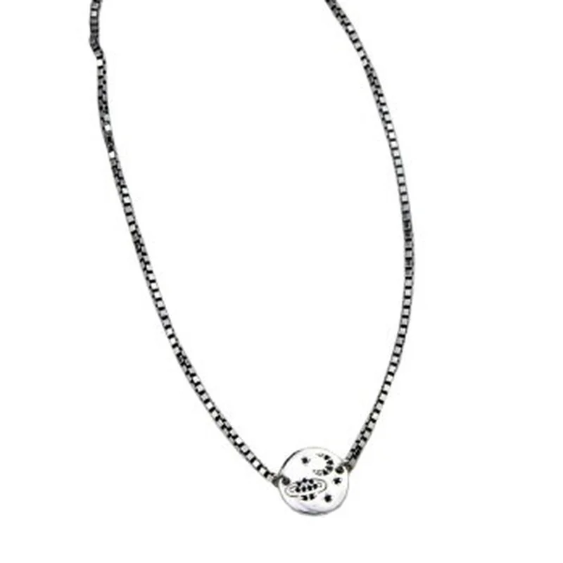 S925 Sterling Silver Saturn Diamond Necklace Female Korean Retro Simple Star Thai Silver Jewelry Necklace X1L060
S925 Sterling Silver Saturn Diamond Necklace Female Korean Retro Simple Star Thai Silver Jewelry Necklace X1L060
