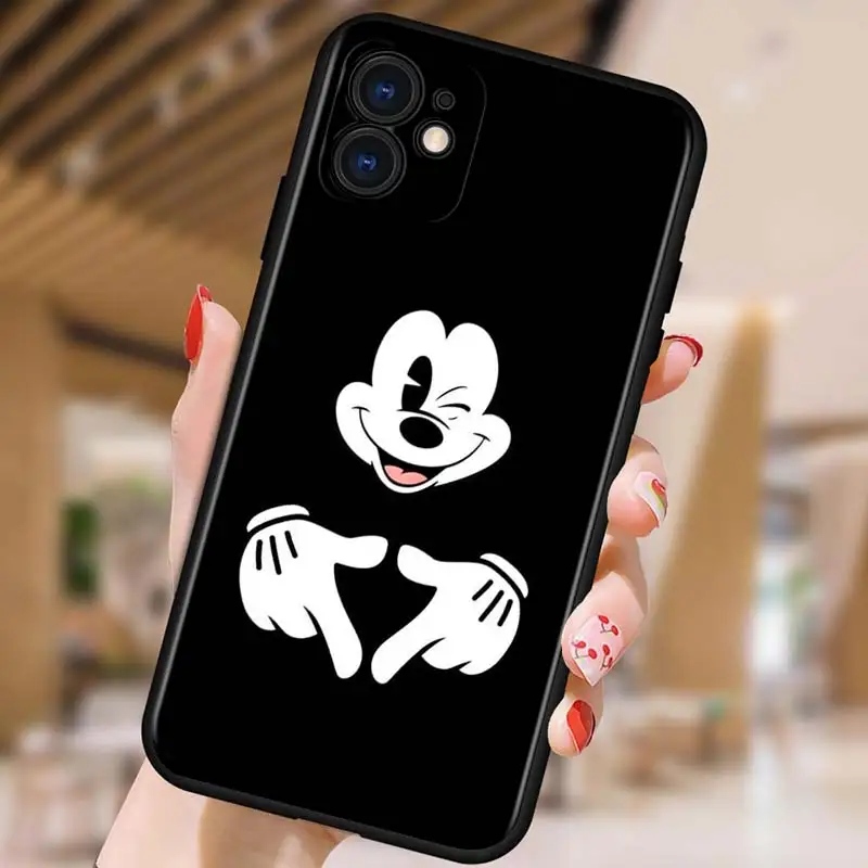 Disney Mickey Minnie Black for Apple iPhone 12 Pro Max Mini 11 Pro XS Max X XR 6S 6 7 8 Plus 5S SE2020 Soft Black Phone Case
Disney Mickey Minnie Black for Apple iPhone 12 Pro Max Mini 11 Pro XS Max X XR 6S 6 7 8 Plus 5S SE2020 Soft Black Phone Case