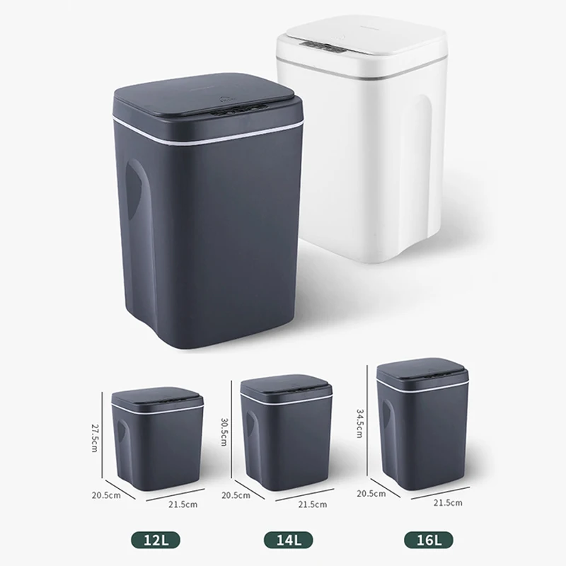 USB Charging 16L Smart Trash Can Automatic Sensor Dustbin Intelligent Sensor Rechargeable Electric Waste Bin Rubbish Can
USB Charging 16L Smart Trash Can Automatic Sensor Dustbin Intelligent Sensor Rechargeable Electric Waste Bin Rubbish Can
