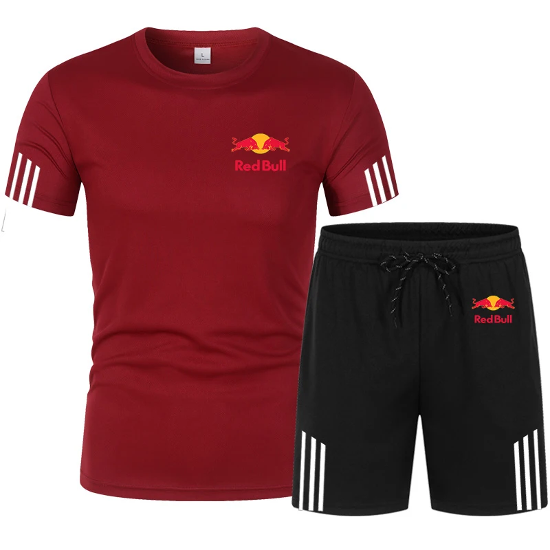 Suit Men's Sportswear Fitness Clothes Round Neck Short-Sleeved Breathable T-Shirt Shorts Casual Fashion Men's Cotton 2-Piece Set
Suit Men's Sportswear Fitness Clothes Round Neck Short-Sleeved Breathable T-Shirt Shorts Casual Fashion Men's Cotton 2-Piece Set