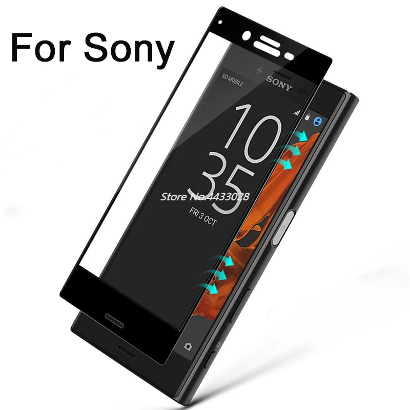 

Screen Protector For Sony Xperia XZ Premium XA 1 Plus XA2 Ultra XZ1 X Compact XZ XZS Xperia X XP Full Cover Tempered Glass Film