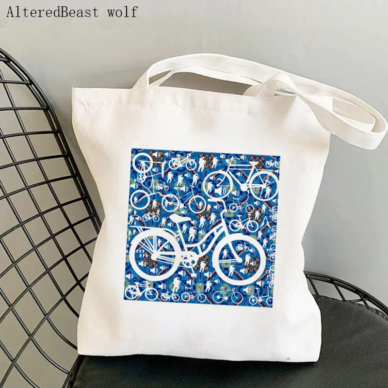Women Shopper bag BIKES BLUE Printed Kawaii Bag Harajuku Shopping Canvas Shopper Bag girl handbag Tote Shoulder Lady Bag
Women Shopper bag BIKES BLUE Printed Kawaii Bag Harajuku Shopping Canvas Shopper Bag girl handbag Tote Shoulder Lady Bag