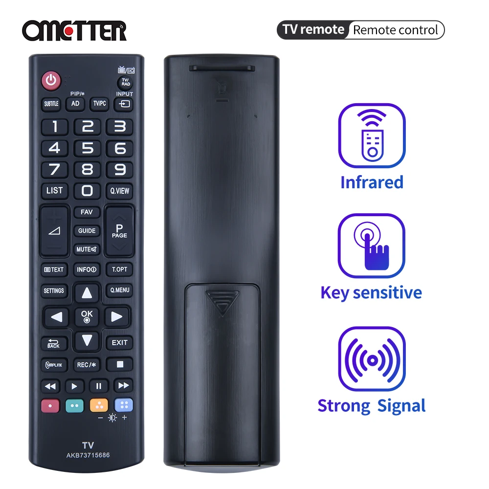 Universal TV Remote Control For LG AKB73715686 TV Replacement Television Controller High Quality
Universal TV Remote Control For LG AKB73715686 TV Replacement Television Controller High Quality