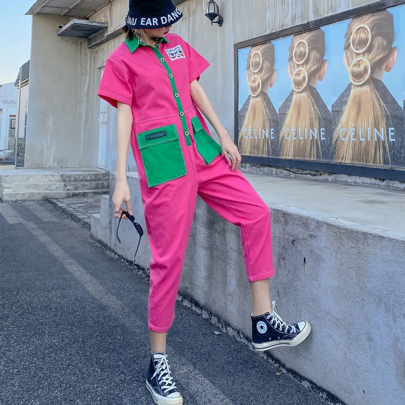 QING MO Women Safari Style Jumpsuits 2021 Women Pocket Patchwork Jumpsuits Female Summer Short Sleeve Jumpsuits ZQY6706
QING MO Women Safari Style Jumpsuits 2021 Women Pocket Patchwork Jumpsuits Female Summer Short Sleeve Jumpsuits ZQY6706