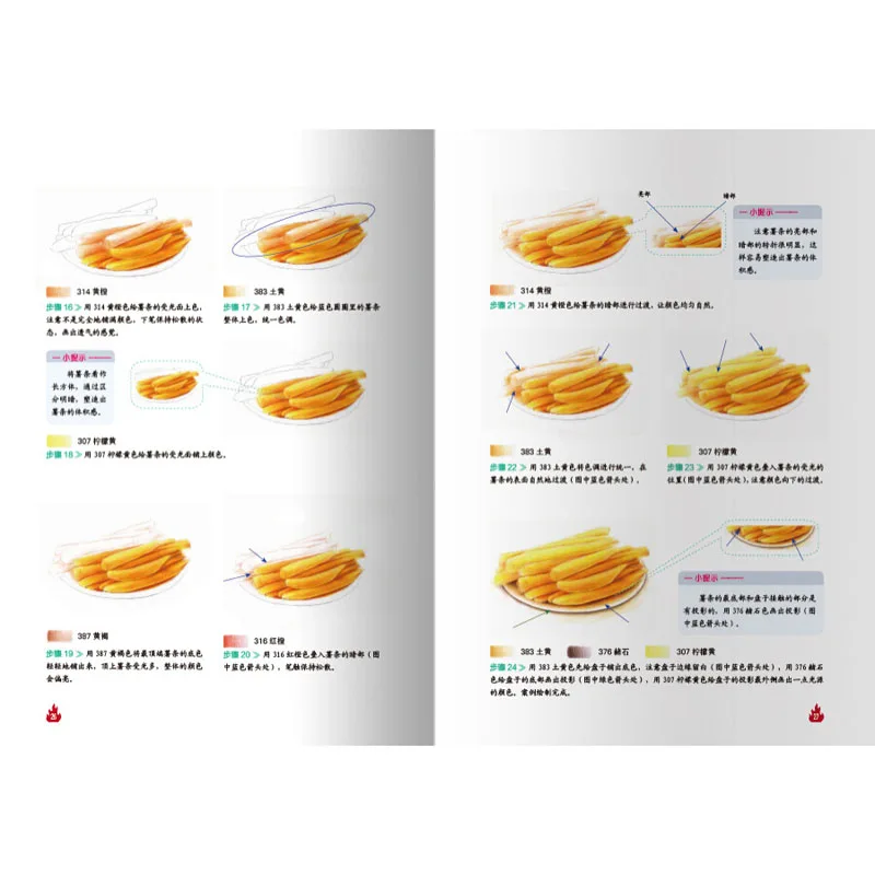 From introduction to mastery of color pencil delicious food painting drawing techniques book
From introduction to mastery of color pencil delicious food painting drawing techniques book