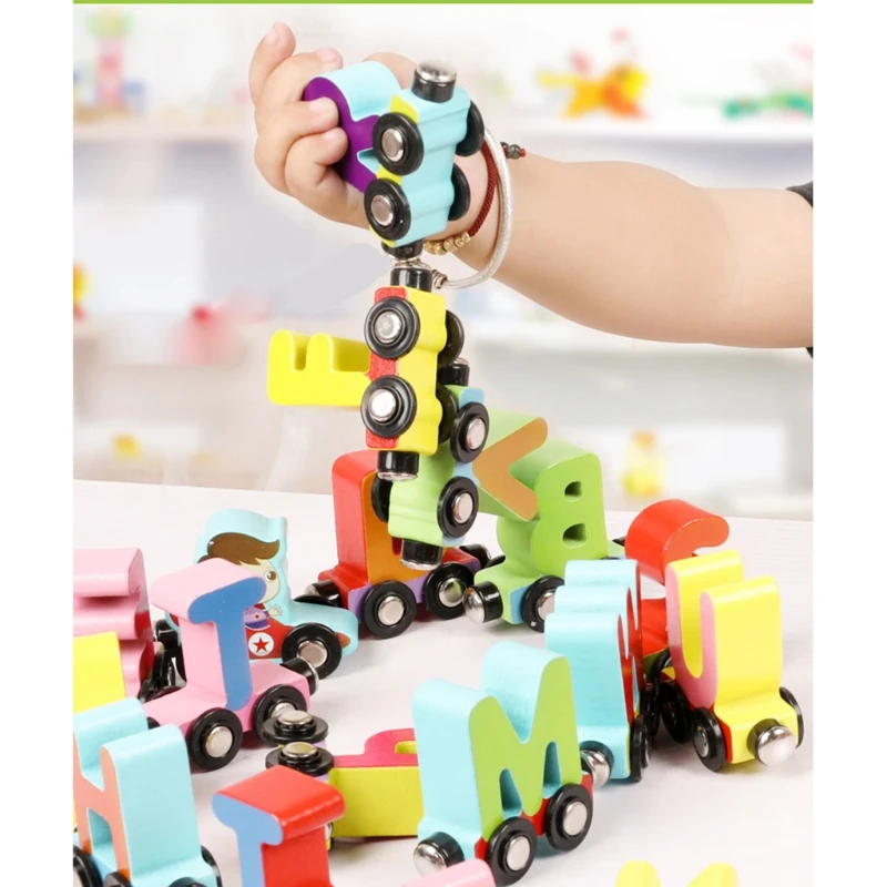 Wooden Railway Magnetic Towing Train Letter Alphabet Trailer Car Accessories Toy for Kids Children Christmas Gifts DXAD
Wooden Railway Magnetic Towing Train Letter Alphabet Trailer Car Accessories Toy for Kids Children Christmas Gifts DXAD