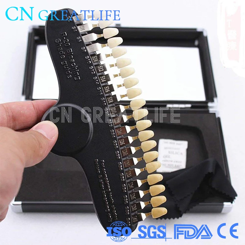 Dental Instruments Teeth Bleach Shade Guide 3D Color Plate Porcelain Material Teeth Whitening 20 Color VITA VITAPAN
Dental Instruments Teeth Bleach Shade Guide 3D Color Plate Porcelain Material Teeth Whitening 20 Color VITA VITAPAN
