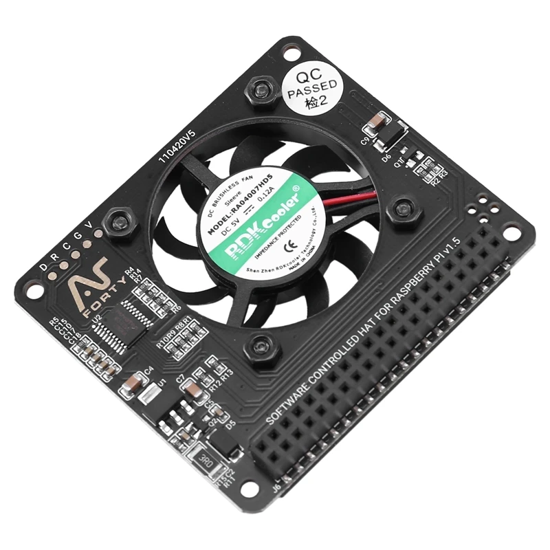 Argon Fan HAT for Raspberry Pi 4/ 3 Cooling Fan with Software Adjustable Speed / 40mm Big Fan for Raspberry Pi4
Argon Fan HAT for Raspberry Pi 4/ 3 Cooling Fan with Software Adjustable Speed / 40mm Big Fan for Raspberry Pi4