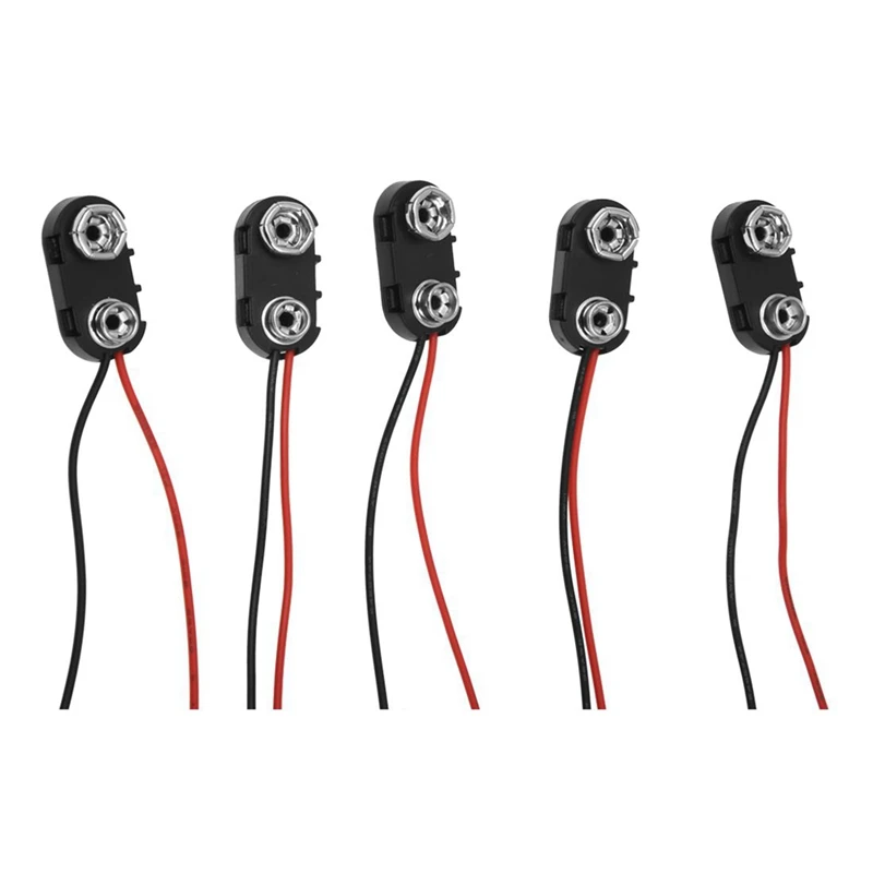 5Pcs Black Red Long Cable Connection 9V Battery Clips Connector Buckle with 3S-6 5A Battery Cells Balancer Universal
5Pcs Black Red Long Cable Connection 9V Battery Clips Connector Buckle with 3S-6 5A Battery Cells Balancer Universal