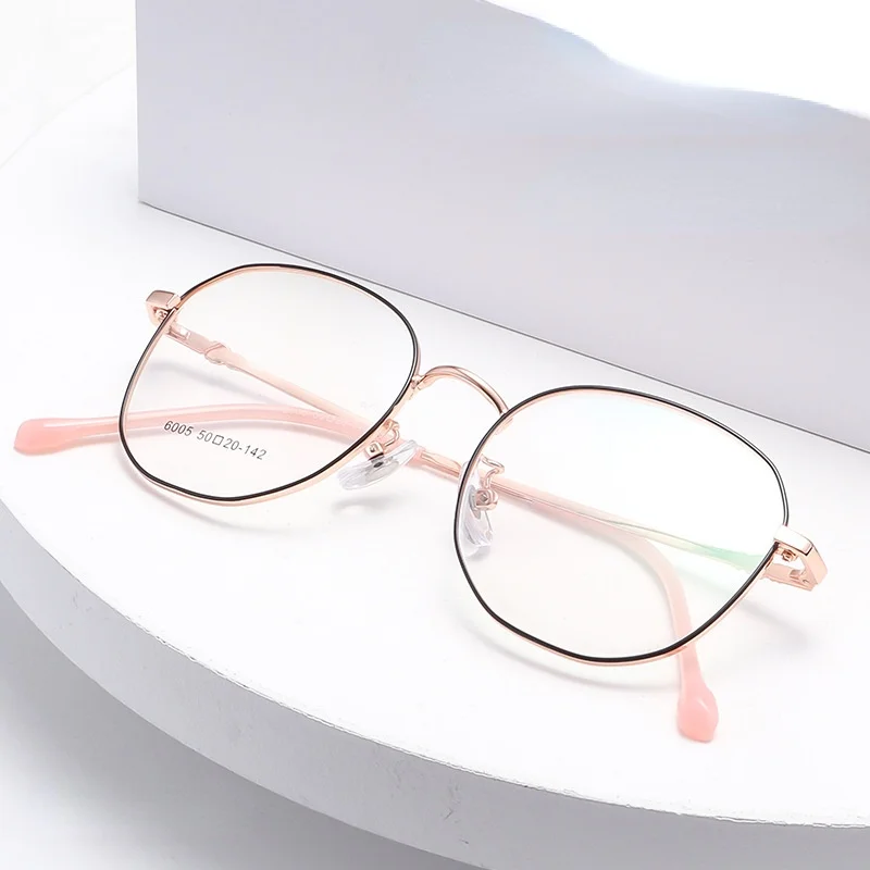 Fashion Glasses Wholesale Vintage Metal Glasses Prescription Optical Frames Glasses Super Light Large Frame 6005 
Fashion Glasses Wholesale Vintage Metal Glasses Prescription Optical Frames Glasses Super Light Large Frame 6005