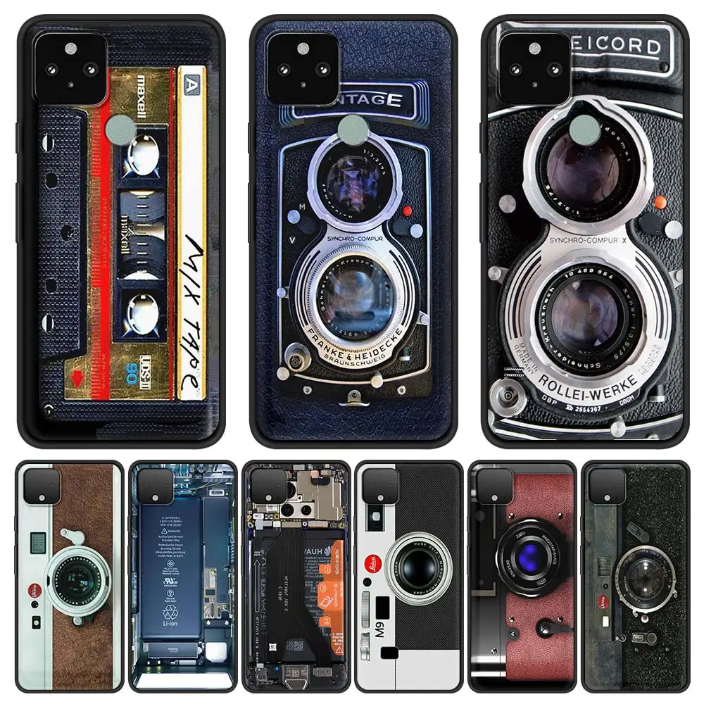 Classic Cassette Camera Lens Silicone Phone Case for Google Pixel 4 XL 4A 5G Pixel 5 Funda Google 4A 4G Back Coque Soft Cover
Classic Cassette Camera Lens Silicone Phone Case for Google Pixel 4 XL 4A 5G Pixel 5 Funda Google 4A 4G Back Coque Soft Cover