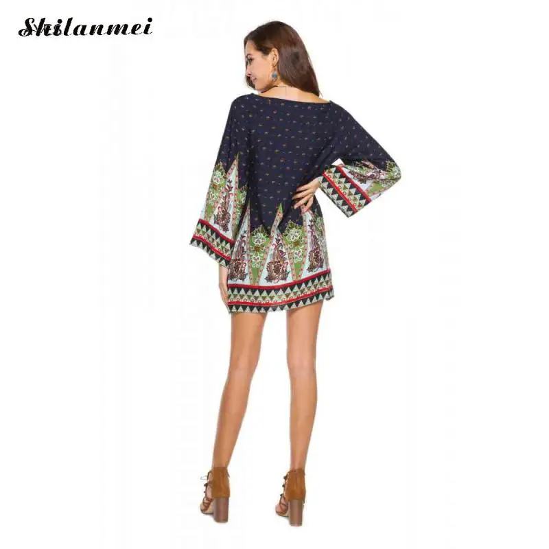 Plus Size Bohemian Dress Women Flower Beach Casual Dresses Long Sleeve Retro Vestidos Summer Boho Short Dress Loose Sundress 3XL
Plus Size Bohemian Dress Women Flower Beach Casual Dresses Long Sleeve Retro Vestidos Summer Boho Short Dress Loose Sundress 3XL