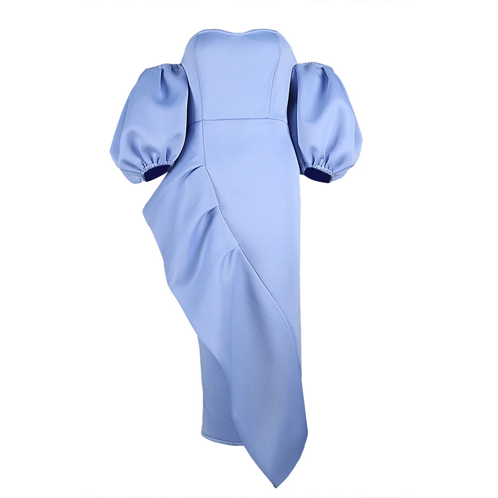 Women Dresses Bodycon Off Shoulder Ruffle Slim Lanterm Sleeves Party Celebrate Fashion Nightclub Female Package Hip Vestidos New
Women Dresses Bodycon Off Shoulder Ruffle Slim Lanterm Sleeves Party Celebrate Fashion Nightclub Female Package Hip Vestidos New