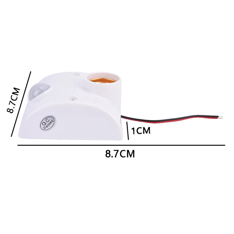 1Pc Lamp Holder E27 Standard Lamp Holder Infrared Infrared Sensor Automatic Wall Lamp Holder Fitting Motion Detector
1Pc Lamp Holder E27 Standard Lamp Holder Infrared Infrared Sensor Automatic Wall Lamp Holder Fitting Motion Detector