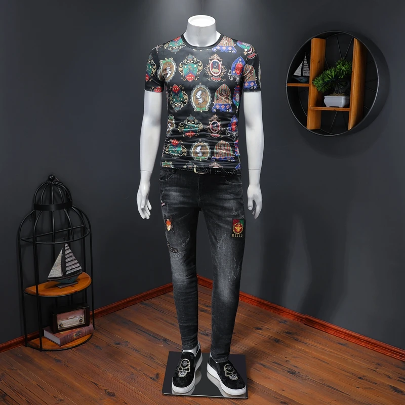 Oversized Colors Men t-shirt SHANBAO Brand Great Designer Animals Pattern Men tshirt Short Sleeve Summer Sale Man Clothes T1148A
Oversized Colors Men t-shirt SHANBAO Brand Great Designer Animals Pattern Men tshirt Short Sleeve Summer Sale Man Clothes T1148A