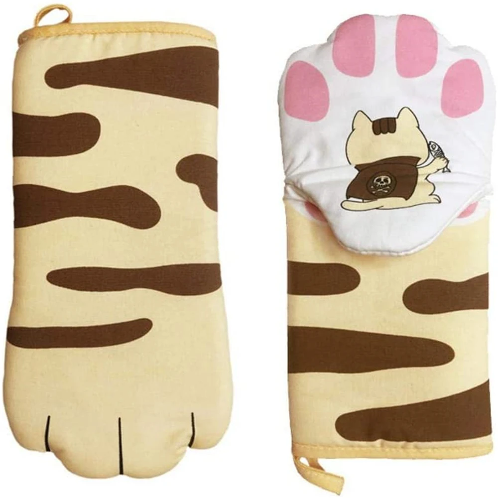 Cute Cartoon Orange Cat's Claw Pure Cotton Microwave Insulated Resistant Non-slip Anti-Scalding Baking Glove for Baking & Cookin
Cute Cartoon Orange Cat's Claw Pure Cotton Microwave Insulated Resistant Non-slip Anti-Scalding Baking Glove for Baking & Cookin