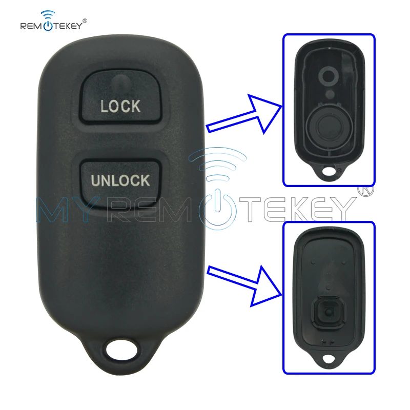 Remtekey for Toyota Camry Solara Corolla Sienna GQ43VT14T Remote key shell 2 button with panic key fob cover replacement
Remtekey for Toyota Camry Solara Corolla Sienna GQ43VT14T Remote key shell 2 button with panic key fob cover replacement